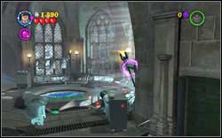 Hufflepuff (yellow): Use (WL) on the three torches in the bathroom - LEGO Harry Potter Years 1-4: Year 4 Bonuses - Walkthrough - Secrets and Collectibles - LEGO Harry Potter Years 1-4 Guide & Walkthrough