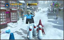 Gryffindor (red): After melting the big snowman, you will find a digging spot on the left - LEGO Harry Potter Years 1-4: Year 3 Bonuses - Walkthrough - Secrets and Collectibles - LEGO Harry Potter Years 1-4 Guide & Walkthrough