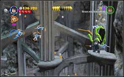 Slytherin (green): In the room with the flying keys, destroy all the small, silver keys - LEGO Harry Potter Years 1-4: Year 1 Bonuses - Walkthrough - Secrets and Collectibles - LEGO Harry Potter Years 1-4 Guide & Walkthrough