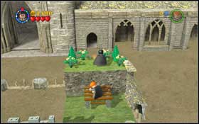 Once the gate opens, move on and stand on one of the button #1 - the second character will stand on the other one - LEGO Harry Potter Years 1-4: Gringotts - Secrets and Collectibles - LEGO Harry Potter Years 1-4 Guide & Walkthrough