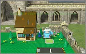 First you have to finish the road - place four adequate parts - LEGO Harry Potter Years 1-4: Gringotts - Secrets and Collectibles - LEGO Harry Potter Years 1-4 Guide & Walkthrough