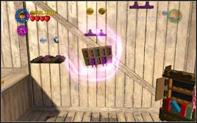 Use the bricks on the left and arrange a staircase; use the bricks gained from the shelf and attach them to the wall, creating more stairs this way - LEGO Harry Potter Years 1-4: Year 1 Part 2 - Walkthrough - Walkthrough - LEGO Harry Potter Years 1-4 Guide & Walkthrough