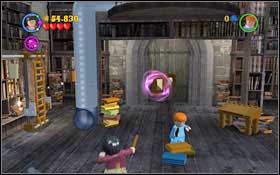 Move the books by the pipe entrance using magic, switch to Ron and use Scabbers to get up - LEGO Harry Potter Years 1-4: Year 1 Part 2 - Walkthrough - Walkthrough - LEGO Harry Potter Years 1-4 Guide & Walkthrough
