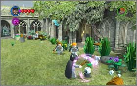 You will begin at the Grassy Courtyard - LEGO Harry Potter Years 1-4: Year 2 Part 1 - Walkthrough - Walkthrough - LEGO Harry Potter Years 1-4 Guide & Walkthrough