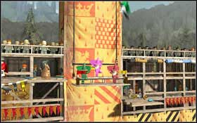 Assemble a trampoline from the scattered bricks, jump off of it and jump higher up - LEGO Harry Potter Years 1-4: Year 2 Part 1 - Walkthrough - Walkthrough - LEGO Harry Potter Years 1-4 Guide & Walkthrough