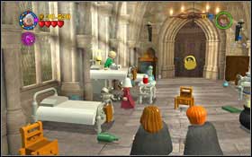 By the bed of one of the patients on the right, you will find a skull - LEGO Harry Potter Years 1-4: Year 2 Part 1 - Walkthrough - Walkthrough - LEGO Harry Potter Years 1-4 Guide & Walkthrough
