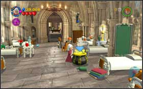 Right after entering the second room, you will find a purple spider web on the wall - LEGO Harry Potter Years 1-4: Year 2 Part 1 - Walkthrough - Walkthrough - LEGO Harry Potter Years 1-4 Guide & Walkthrough