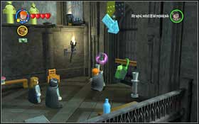 You begin in the Lessons Hallway and follow the ghost to the Defense Against the Dark Arts classroom - LEGO Harry Potter Years 1-4: Year 3 Part 1 - Walkthrough - Walkthrough - LEGO Harry Potter Years 1-4 Guide & Walkthrough