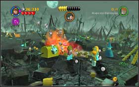 Eliminate the pixie with Immobilus - pick up the tap and place it into the barrel, which will fill up the bucket with water - LEGO Harry Potter Years 1-4: Year 4 Part 1 - Walkthrough - Walkthrough - LEGO Harry Potter Years 1-4 Guide & Walkthrough