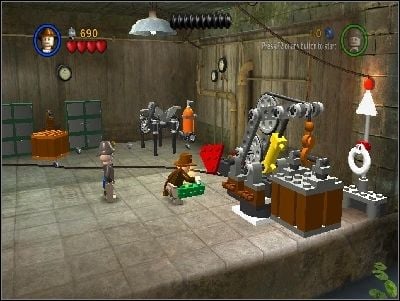 You will start in the garage - Chapter 3 - Motorcycle Escape - The Last Crusade - LEGO Indiana Jones: The Original Adventures - Game Guide and Walkthrough