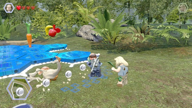 In order to heal the sick gallimimus you need three items - Gallimimus Territory | Jurassic Park - secrets in free roam - Jurassic Park - secrets in free roam - LEGO Jurassic World Game Guide & Walkthrough
