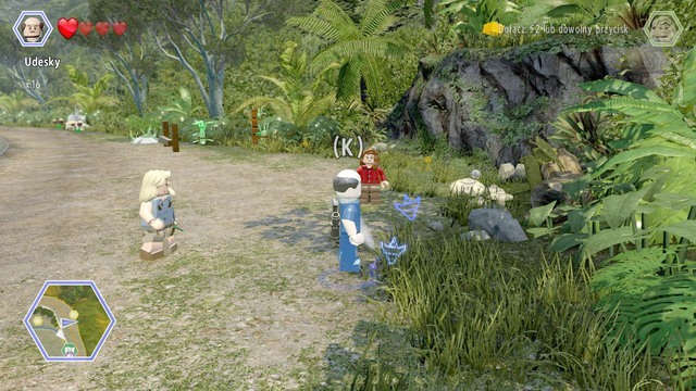 Destroy LEGO objects and pick up the brick as Udesky - Triceratops Territory | Jurassic Park - secrets in free roam - Jurassic Park - secrets in free roam - LEGO Jurassic World Game Guide & Walkthrough