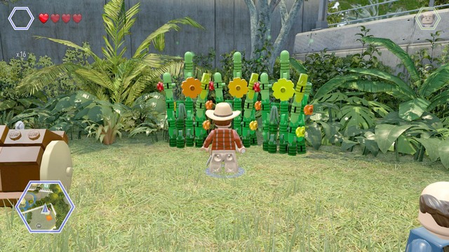 Second one can be found behind the high plants - Triceratops Territory | Jurassic Park - secrets in free roam - Jurassic Park - secrets in free roam - LEGO Jurassic World Game Guide & Walkthrough