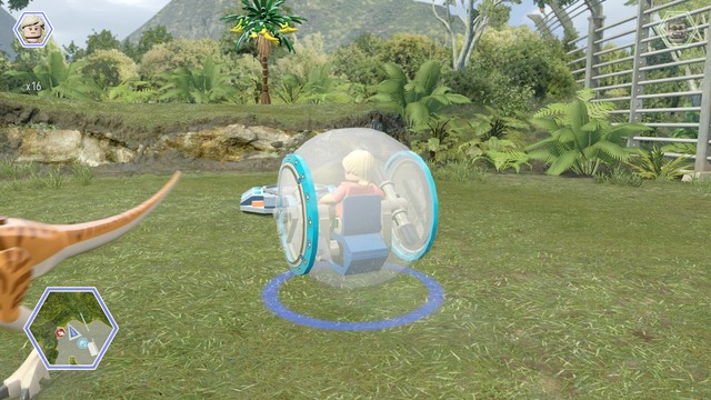 You need a gyrosphere to get the third item - Gyrosphere Valley | Jurassic World - secrets in free roam - Jurassic World - secrets in free roam - LEGO Jurassic World Game Guide & Walkthrough