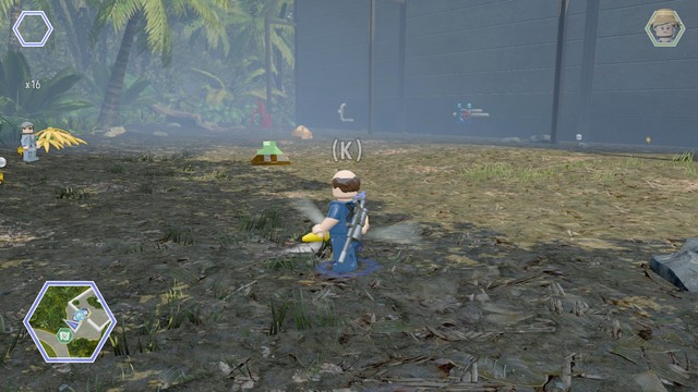 As Udesky, walk to the blue brick and follow its trail - Indominus Territory | Jurassic World - secrets in free roam - Jurassic World - secrets in free roam - LEGO Jurassic World Game Guide & Walkthrough