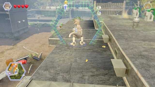 After collecting the golden brick #3, go to the starting line and finish the race as velociraptor - Communications Center | Jurassic Park - The Lost World - secrets in free roam - Jurassic Park - The Lost World - secrets in free roam - LEGO Jurassic World Game Guide & Walkthrough