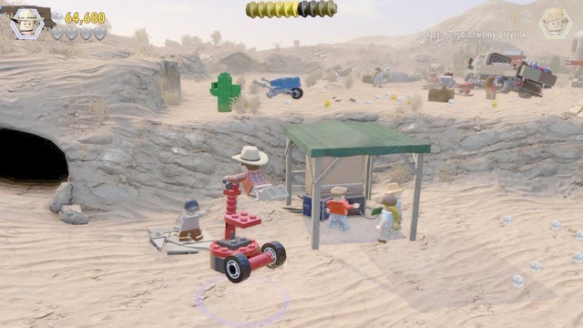 With the vehicle repaired, get in and smash all of the objects on the ground that you can see - Prologue | Jurassic Park - walkthrough - Jurassic Park - walkthrough - LEGO Jurassic World Game Guide & Walkthrough