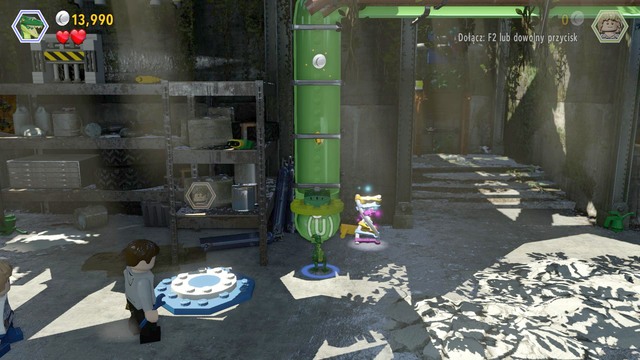 After you save the dinosaur, switch to it and walk into the green pipe, to another location - Out of Bounds | Jurassic World - walkthrough - Jurassic World - walkthrough - LEGO Jurassic World Game Guide & Walkthrough