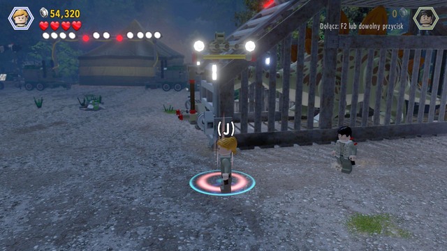 After you get there, approach the spot shown in the screenshot and free the dinosaur from the cage as Sarah - InGen Arrival | Jurassic Park - The Lost World - walkthrough - Jurassic Park - The Lost World - walkthrough - LEGO Jurassic World Game Guide & Walkthrough