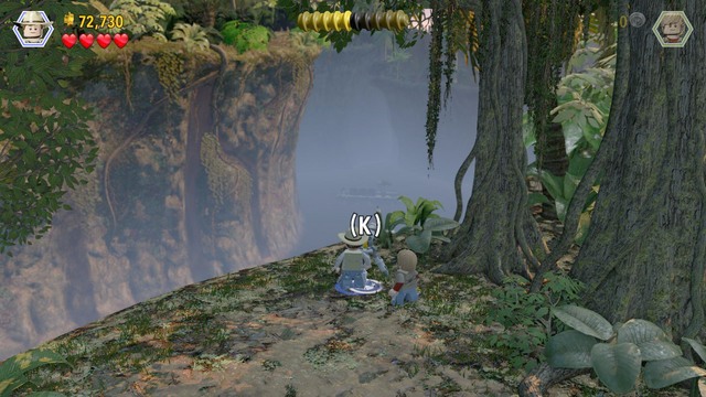 After you get to the chasm, throw the tyrannosaur scent to the ground, as Eric, switch to Grant and dig up the bricks to build a scope - Eric Kirby | Jurassic Park III - walkthrough - Jurassic Park III - walkthrough - LEGO Jurassic World Game Guide & Walkthrough