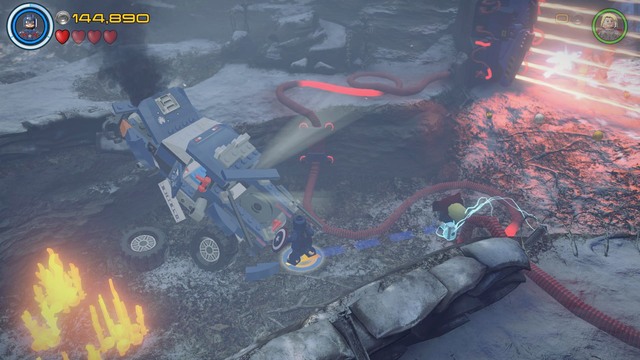 Go to the main laser gate after getting through the blockade - Struck Off the List - Walkthrough - LEGO Marvels Avengers - Game Guide and Walkthrough