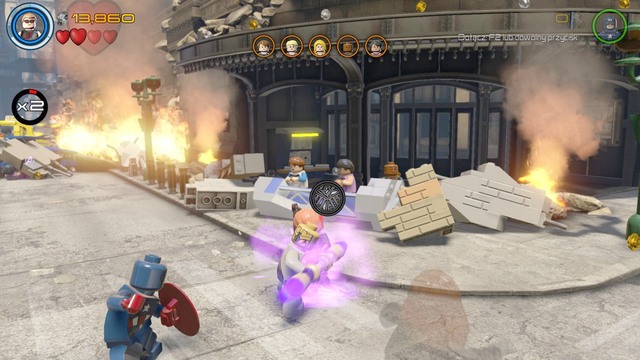 During the battle on the ground your task will be to save few civilians - Avengers Assemble - Walkthrough - LEGO Marvels Avengers - Game Guide and Walkthrough
