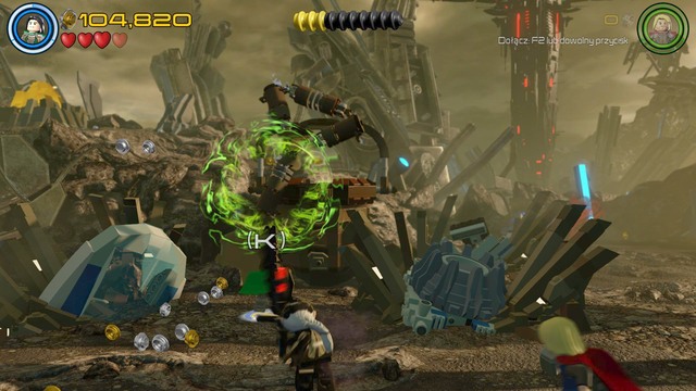 On the left side you will find few objects to destroy - Lost in the Aether - Walkthrough - LEGO Marvels Avengers - Game Guide and Walkthrough