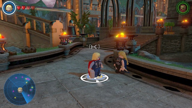 Speak with Valkyrie and accept the mission - Side missions - Asgard - secrets - LEGO Marvels Avengers - Game Guide and Walkthrough