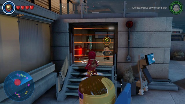 During the riddle you must open the container that is inside the blocked room - Side missions - S.H.I.E.L.D. Base - secrets - LEGO Marvels Avengers - Game Guide and Walkthrough