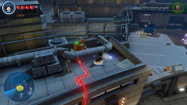 On the left from the facility you will find a room locked with laser inside which there is a golden brick - Golden bricks - S.H.I.E.L.D. Base - secrets - LEGO Marvels Avengers - Game Guide and Walkthrough