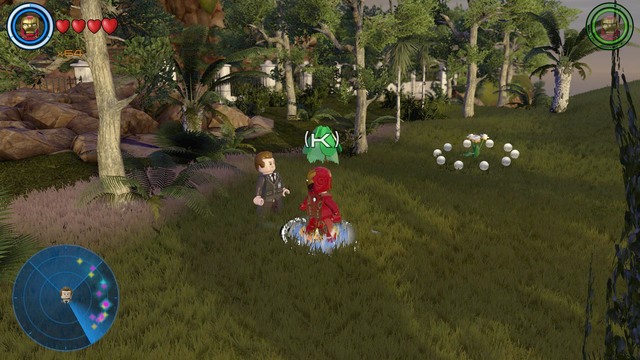 Go to the left side of the mansion where you will find Happy Hogan - Side missions - Malibu - secrets - LEGO Marvels Avengers - Game Guide and Walkthrough