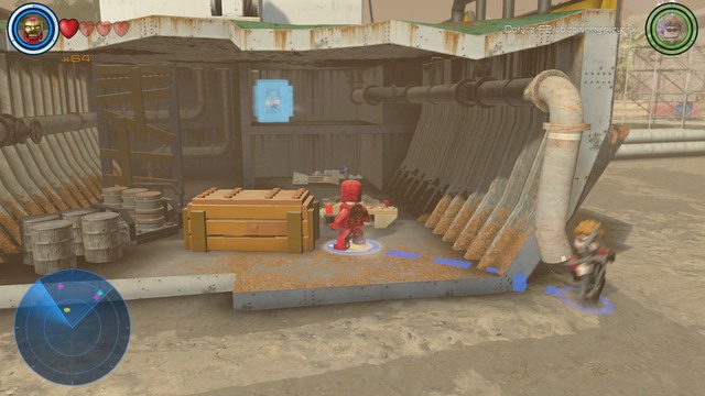The sixth golden brick is inside a glass container, in the ship wreck in the middle of the location - Golden bricks - South Africa - secrets - LEGO Marvels Avengers - Game Guide and Walkthrough