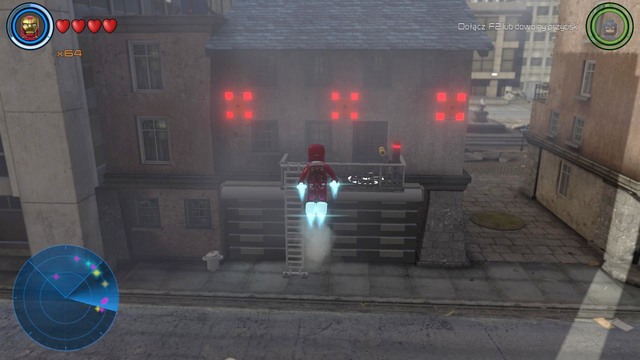 Next to the biggest building you will find a lever shown on the picture and a container that is on the roof - Characters - Sokovia - secrets - LEGO Marvels Avengers - Game Guide and Walkthrough