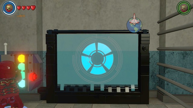 Use the computer after fixing it and construct a circle on the screen - Golden bricks - Sokovia - secrets - LEGO Marvels Avengers - Game Guide and Walkthrough
