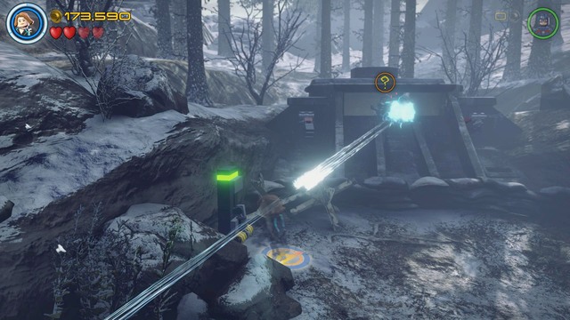 Turn left before another gate and you will find the place shown on the picture - Minikits - Struck Off the List - secrets - LEGO Marvels Avengers - Game Guide and Walkthrough