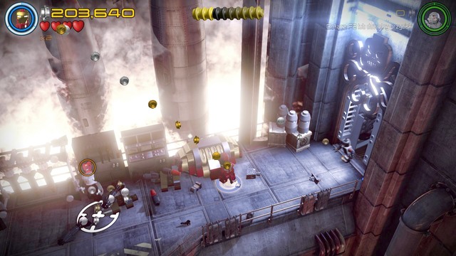 You can obtain the fourth Minikit in the place shown on the picture - Minikits - Rail Hydra - secrets - LEGO Marvels Avengers - Game Guide and Walkthrough