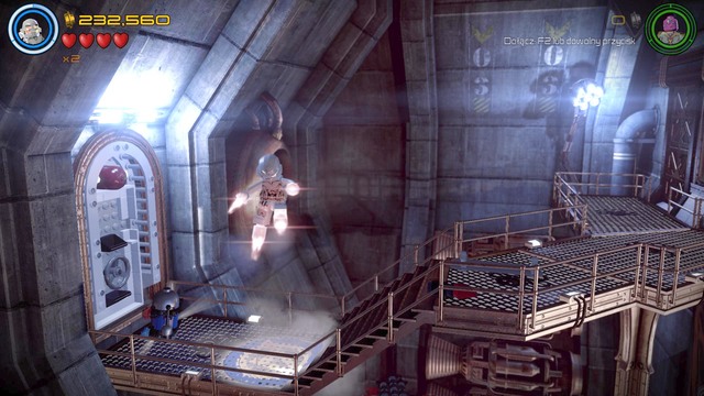 Sixth Minikit is on the second floor, on the left side from the laser barricade - Minikits - Rail Hydra - secrets - LEGO Marvels Avengers - Game Guide and Walkthrough