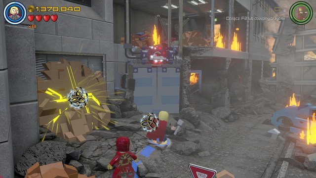 The fourth Minikit can be found behind the cracked wall - Minikits - Earths Mightiest - secrets - LEGO Marvels Avengers - Game Guide and Walkthrough