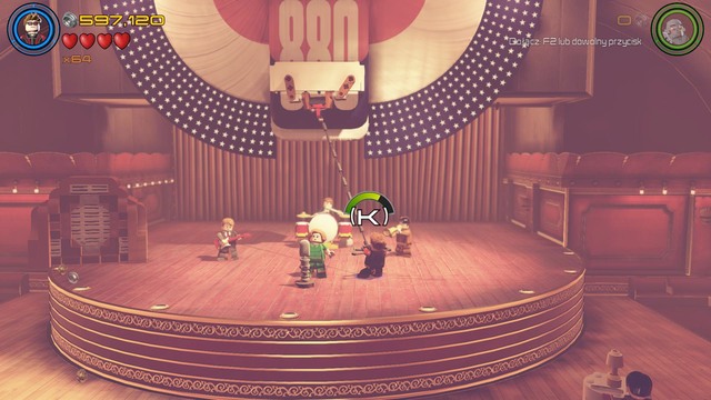 When on the scene, point as Hawkeye at the handle shown on the picture - Characters - Anger Management - secrets - LEGO Marvels Avengers - Game Guide and Walkthrough