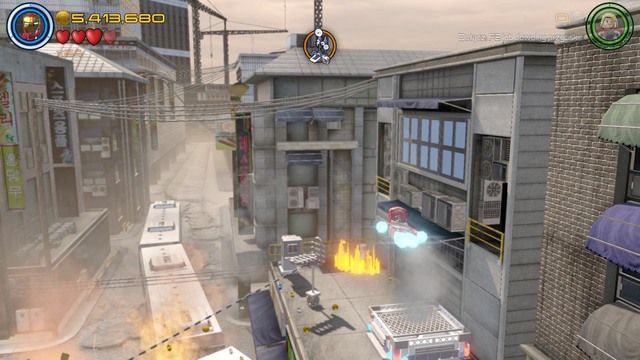 Stan Lee is imprisoned in the last part of the mission - Stan Lee / Red brick - Korea Prospects - secrets - LEGO Marvels Avengers - Game Guide and Walkthrough