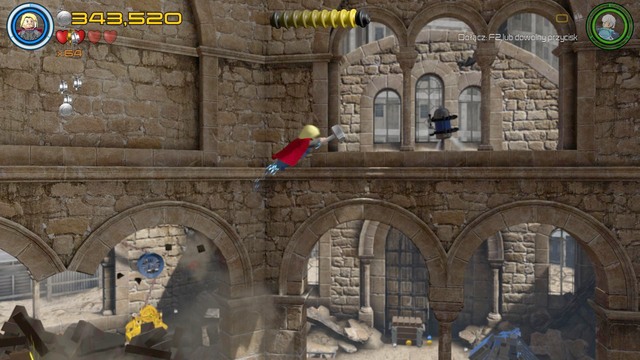 Fourth Minikit is hanging in the air - Minikits - Ultron Undone - secrets - LEGO Marvels Avengers - Game Guide and Walkthrough