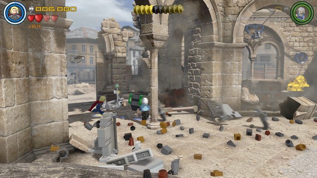 Fifth Minikit can be found on the left side - Minikits - Ultron Undone - secrets - LEGO Marvels Avengers - Game Guide and Walkthrough