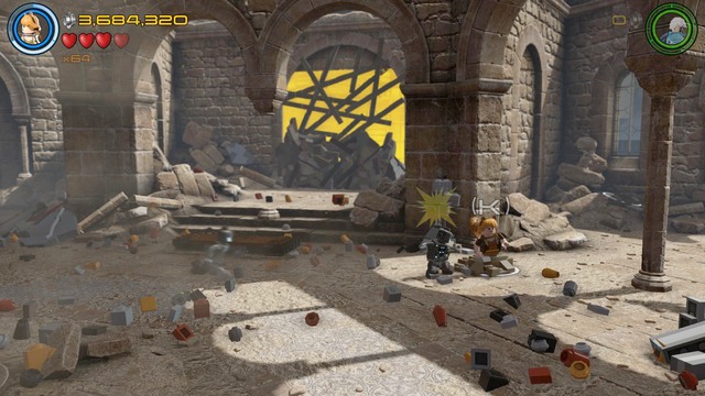 Walk towards the right side where you will find the collapsed tunnel - Minikits - Ultron Undone - secrets - LEGO Marvels Avengers - Game Guide and Walkthrough