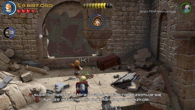 During the final phase of the battle with Ultron you must walk to the place where there was the golden wall - Minikits - Ultron Undone - secrets - LEGO Marvels Avengers - Game Guide and Walkthrough