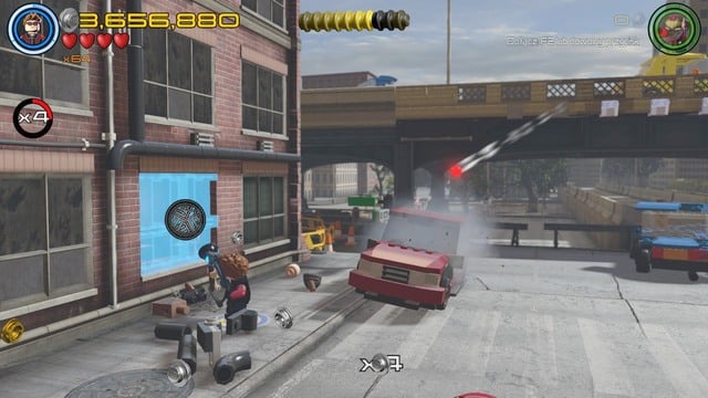 Walk to the left side and switch character to Hawkeye - Characters - Lack of Insight - secrets - LEGO Marvels Avengers - Game Guide and Walkthrough