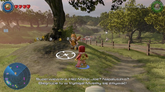 In order to start the mission you must walk to the Squirrel Girl standing under the tree in the middle of the location - Side missions - Bartons Farm - secrets - LEGO Marvels Avengers - Game Guide and Walkthrough
