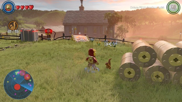 During the quest you must find five lost squirrels - Side missions - Bartons Farm - secrets - LEGO Marvels Avengers - Game Guide and Walkthrough