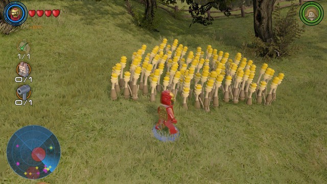 Another part is hidden in the bushes - Side missions - Bartons Farm - secrets - LEGO Marvels Avengers - Game Guide and Walkthrough