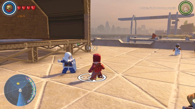 In the eastern part of northern Manhattan you will find a scene next to which Taskmaster is standing - Side missions - North Manhattan - secrets - LEGO Marvels Avengers - Game Guide and Walkthrough