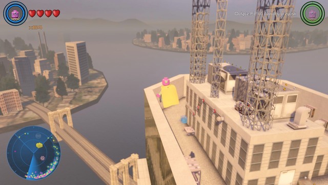 On the highest building you will find the place shown on the picture - Golden bricks - North Manhattan - secrets - LEGO Marvels Avengers - Game Guide and Walkthrough